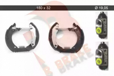 R BRAKE 79rbkt0030 -  Комплект тормозных колодок